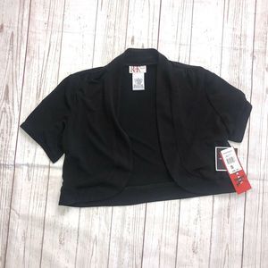 R&K Originals Women Black Shrug Small NWT